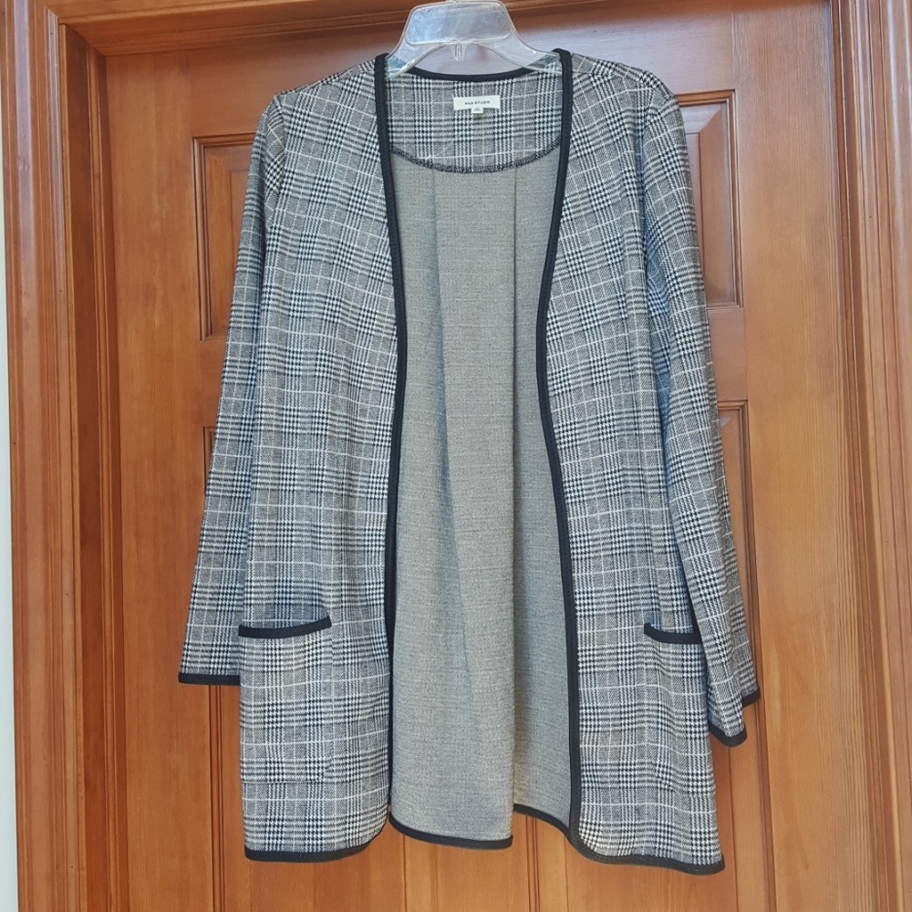 NWOT Max Studio Plaid Jacket